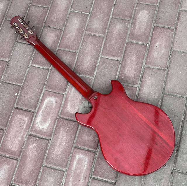 RARE 1987 Burny / Gibson MM-55 “Melody Maker” ... PUNK Rock Machine MADE IN JAPAN ... Chunky Baseball Neck / Very Lightweight + ORIGINAL HARDCASE 