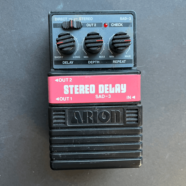 RARE 1980's Arion SAD-3 Stereo Analog Delay (Bucket Brigade) 50-200ms (Boss DM-2 Inspired)