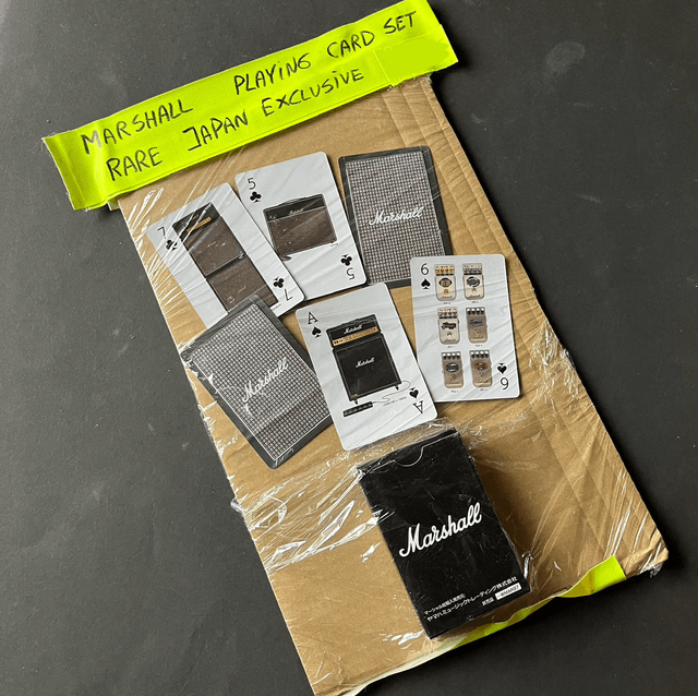 RARE Marshall Amplifiers JAPAN Exclusive Playing / Trading Cards Set (Casino, Poker, ...) features JCM800, DSL2000, Plexi, JVM410, ... and much more!