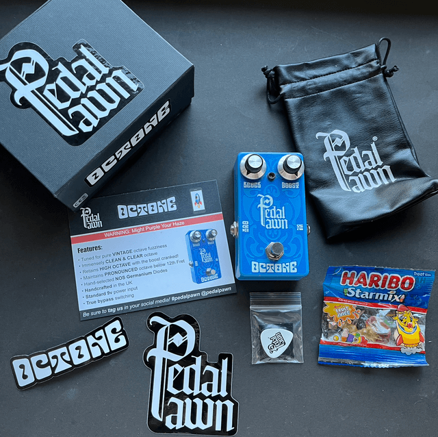  2022 Pedal Pawn Octone Fuzz Pedal - OCTAVE UP Octavia Fuzz, Hand-Wired (with Box & Case Candy)