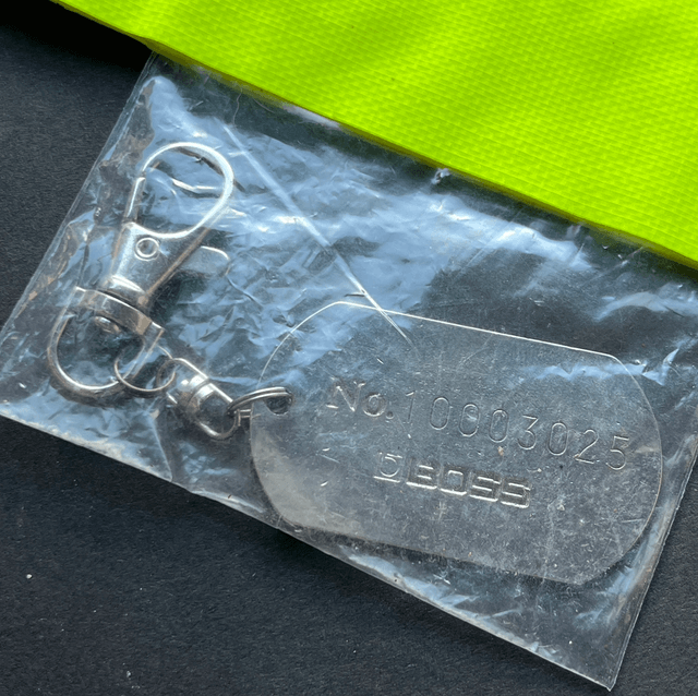 RARE 1990's Boss 10 Million DEALER Exclusive DOG TAG / Keychain