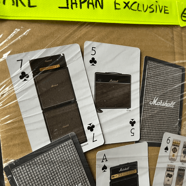 RARE Marshall Amplifiers JAPAN Exclusive Playing / Trading Cards Set (Casino, Poker, ...) features JCM800, DSL2000, Plexi, JVM410, ... and much more!