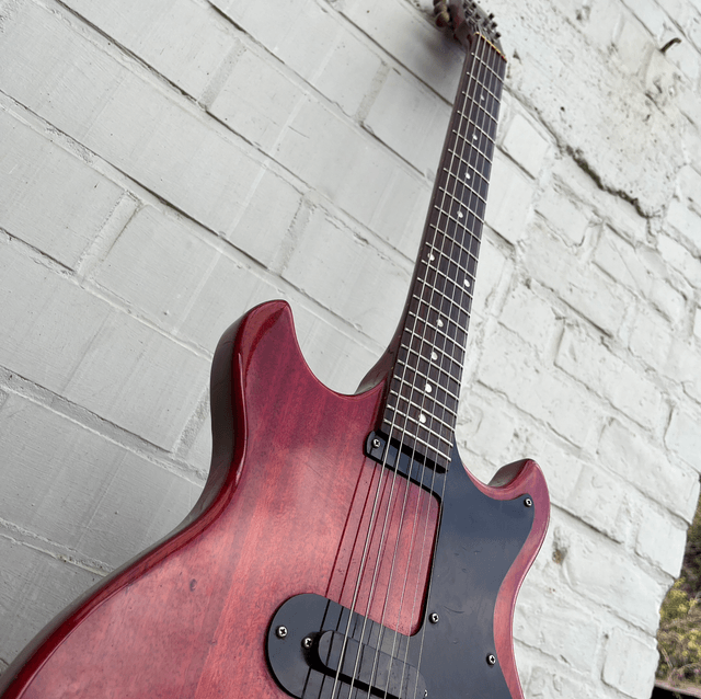 RARE 1987 Burny / Gibson MM-55 “Melody Maker” ... PUNK Rock Machine MADE IN JAPAN ... Chunky Baseball Neck / Very Lightweight + ORIGINAL HARDCASE 
