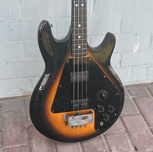 ULTRA RARE 1970's Aria Pro II LB-650 (Gibson L-9S Ripper) SET NECK version (Bill Lawrence Humbuckers / 4 Way Rotary Switch ... Gibson Grabber G-3)