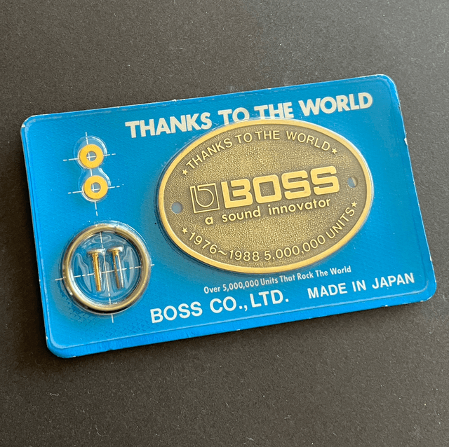 RARE 1976-1988 Boss 5 Million DEALER Exclusive (NOS SEALED) Badge Plaque Sign (Metal Copper Bronze)