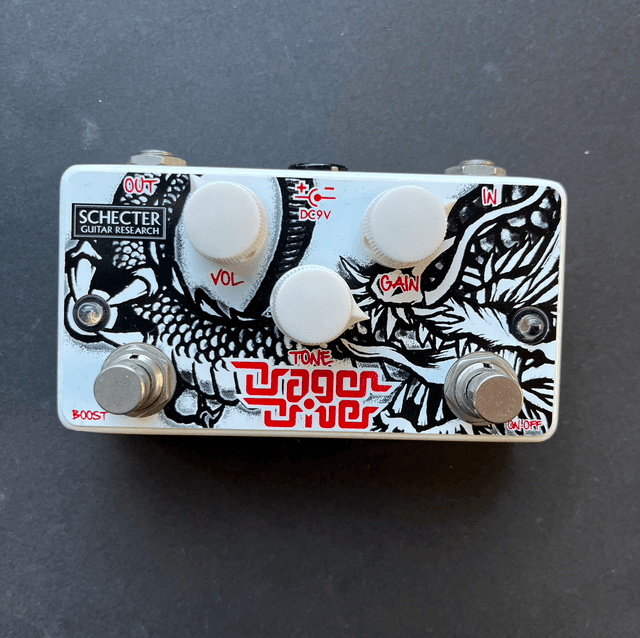 RARE 2010&#039;s Schecter Dragon Driver HIGH GAIN Overdrive + Boost (Shinichi Kobayashi SIGNATURE Pedal, full-fledged 100-watt stack amp style circuit)
