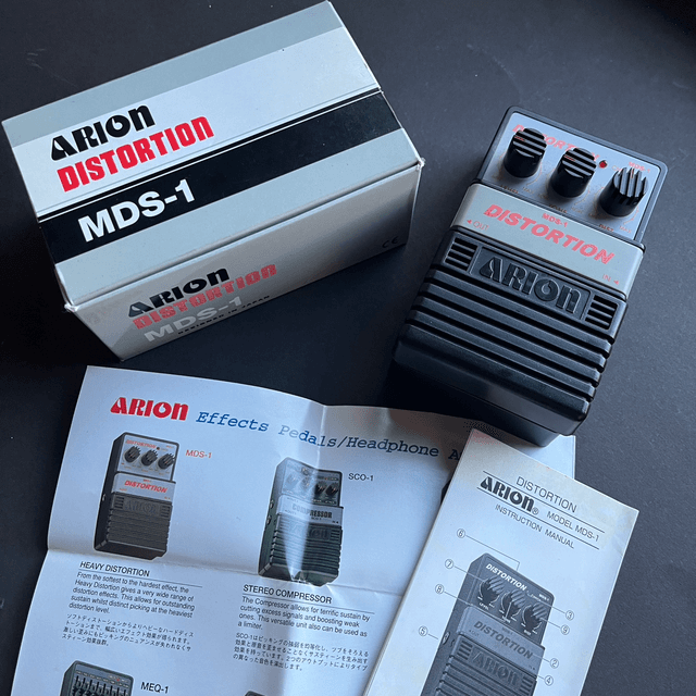 NOS 1980&#039;s Arion MDS-1 HEAVY Distortion (WITH Box + Case Candy) ... Ibanez TS9, Maxon SD-9, Lovepedal Eternity with KLON LIKE